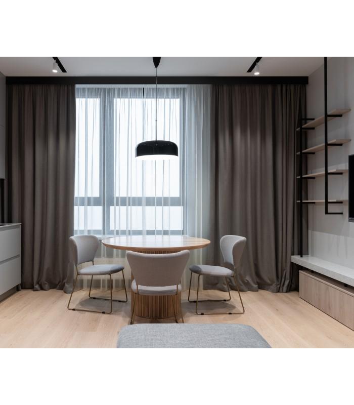 Stropní garnýžová lišta, délka 200 cm – černá